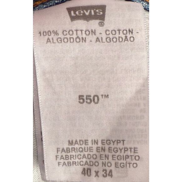 Levi’s 550 Relaxed Fit Tapered Leg Jeans Men’s 40x34 Light Wash Blue Denim - Picture 5 of 5